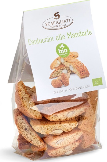 Organic cantuccini biscuits with almonds 150g