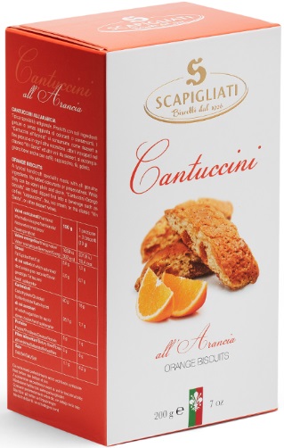Cantuccini biscuits with orange 200g