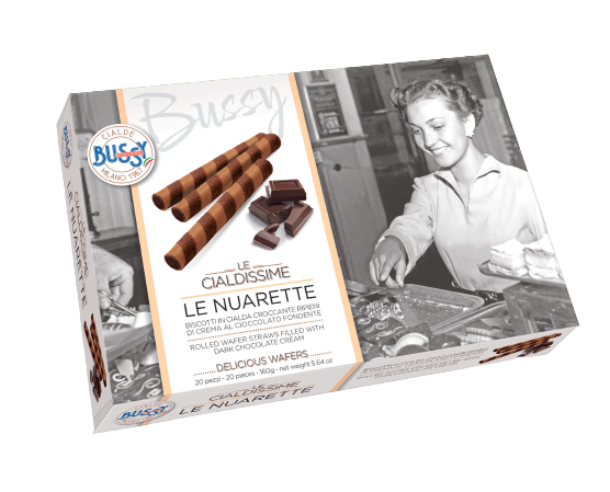 Wafer Rolos com recheio de Chocolate Negro 160g