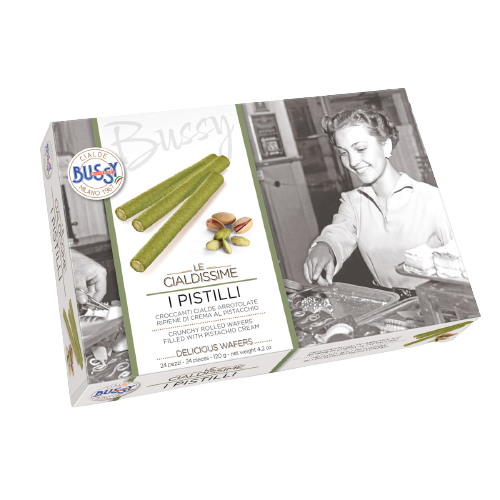 Wafer Rolos com recheio de Pistachio 120g