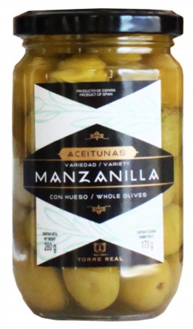 Azeitonas Manzanilla com caroço 280g