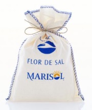 Organic fleur de sel, 125g jute bag