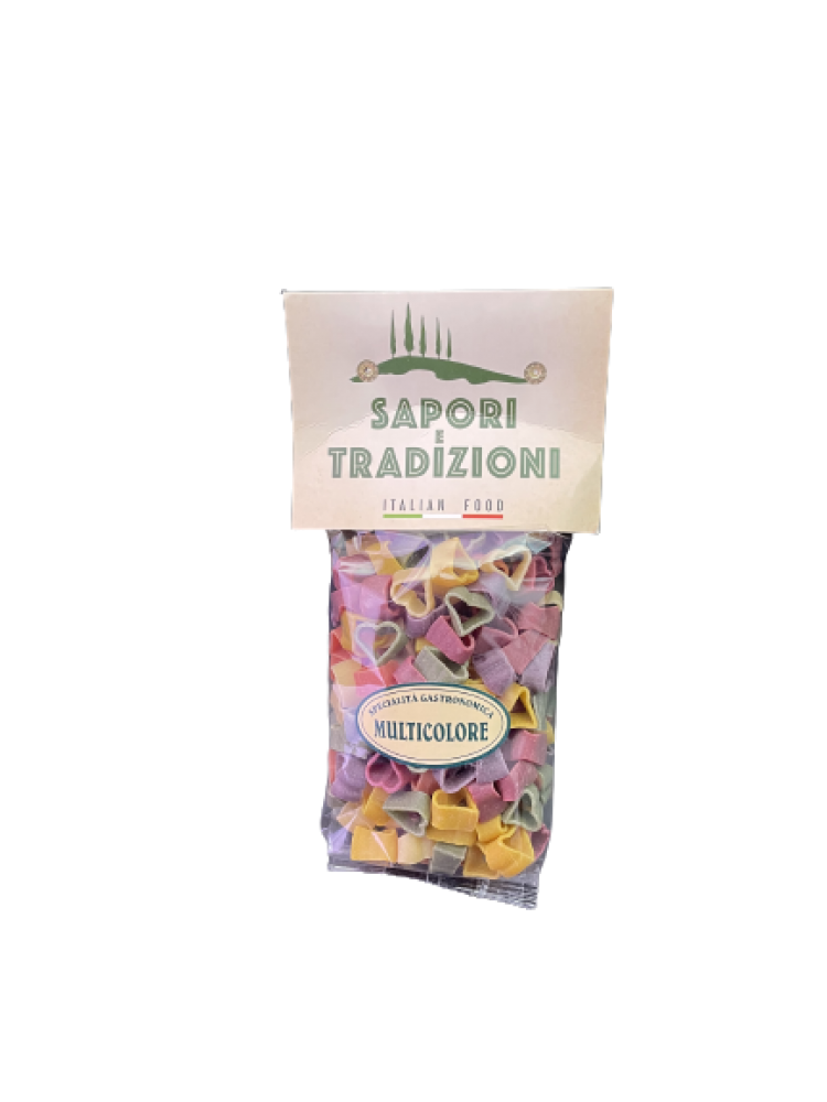 Massa coração multicolor 250g